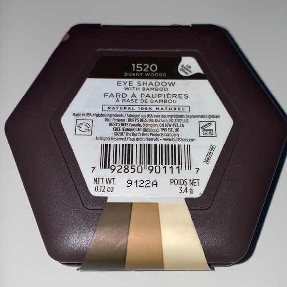 NEW Burt’s Bees eyeshadow 1520 Dusky Woods- nail polish spilled on the front - Picture 2 of 10